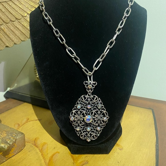 Vintage silver tone necklace - Picture 11 of 11